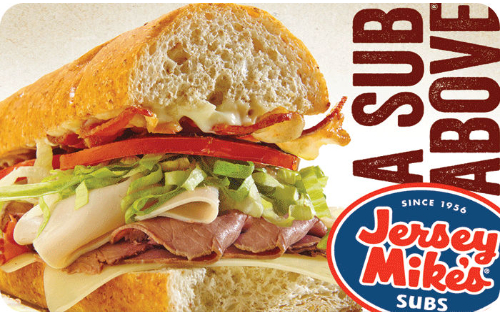 Jersey Mike's Gift Card Online
