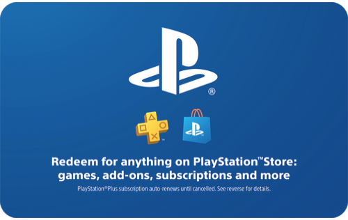 Sony PlayStation Gift Card Online